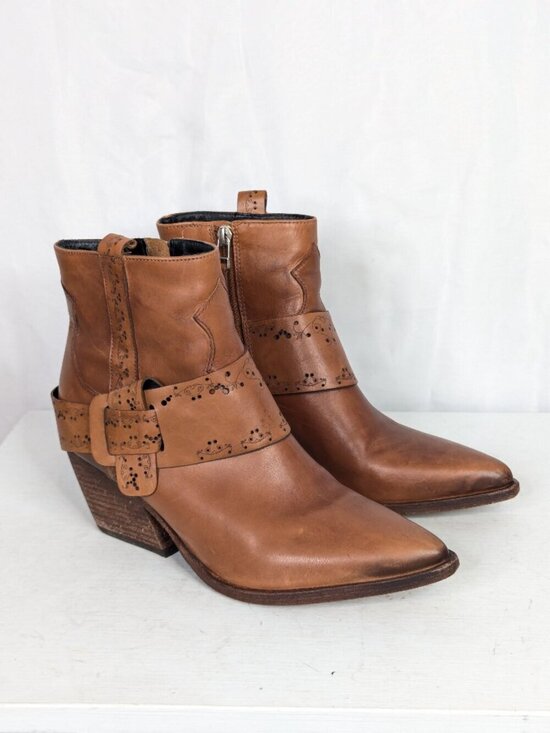 Golo Shoes - Golo Tombstone Western Cowgirl Booties Boots - Women's Size 6.5